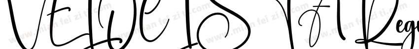VELOCISTA Regular字体转换